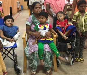 Patient Dhanya , Patient Shravani with her mother, Patient Kusuma & Ashwin, suffering from rare genetic diseases